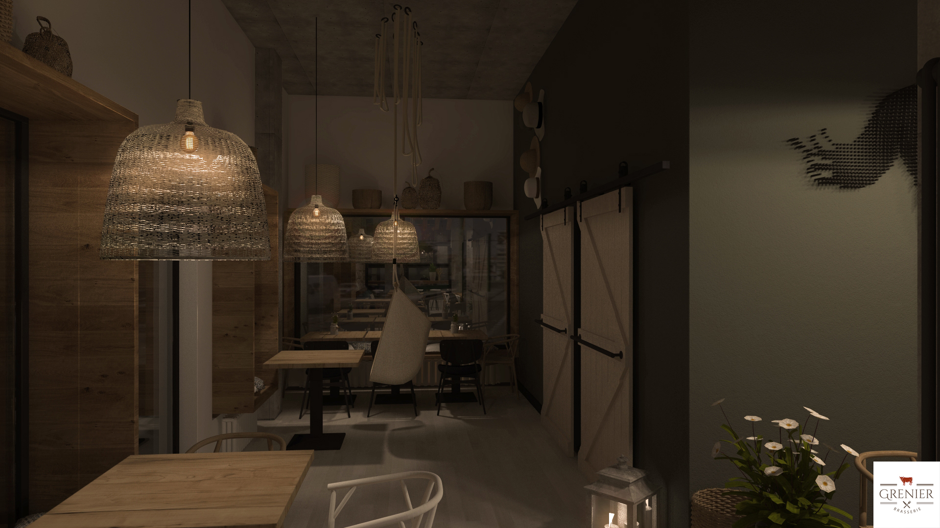 Mobilier din lemn Grenier Brasserie 2
